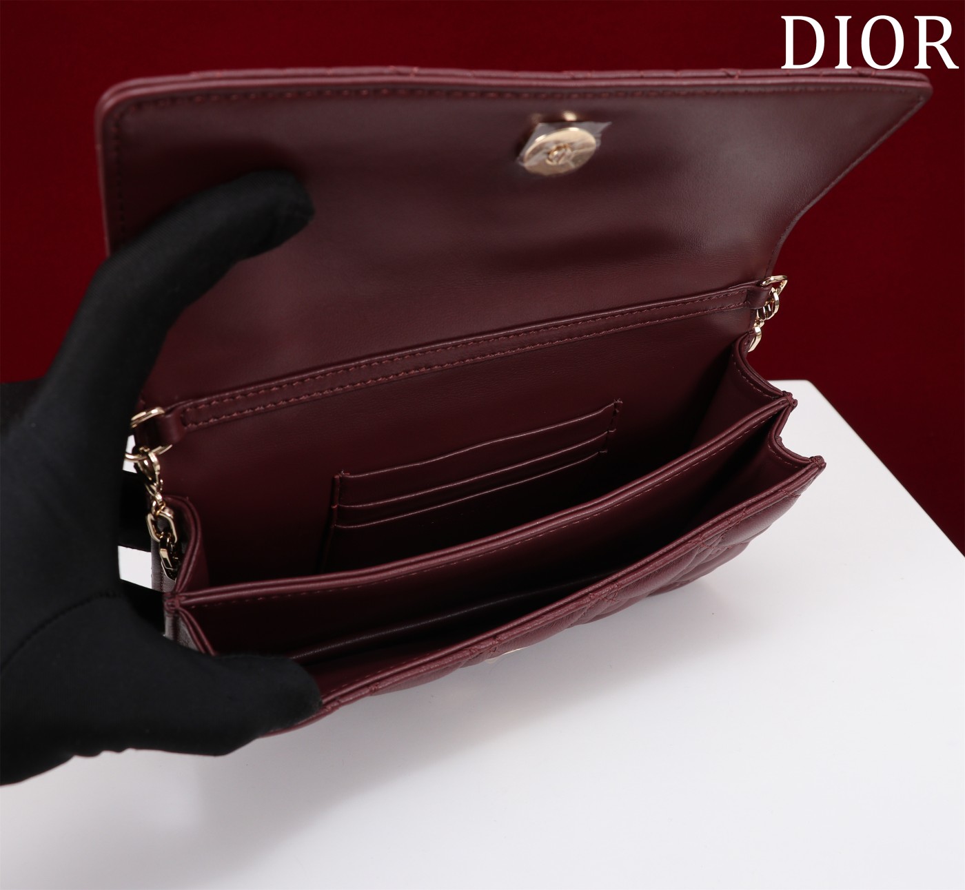 My Dior Mini Bag Bordeaux Cannage Lambskin